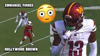 Emmanuel Forbes NFL ‘DEBUT’ Vs Hollywood Brown 🔥 (WR Vs CB) 2023 Commanders Vs Cardinals highlights