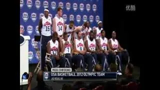 Introduction of USA Basketball 2012 Olympic Team. Team List