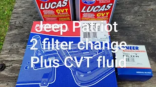 Jeep Patriot CVT fluid change and the 2 filters