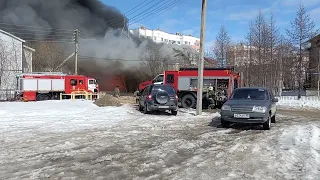 Пожар ! Город Новый Уренгой