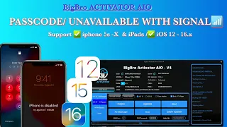 😲😍 BigBro Activator Passcode bypass with signal/ passcode iOS 15/16 no jailbreak/iPhone unavailable