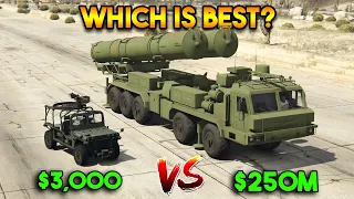 GTA 5 ONLINE : CHEAP VS EXPENSIVE (BEST MILITARY VEHICLE?)