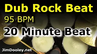 20 Minute Backing Track - Dub Rock Drum Beat 95 BPM