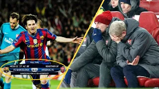 Arsene Wenger will never Forget the Great Performance of Lionel Messi in this Match