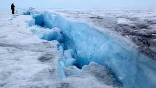 Дрон заснял трещину в Антарктиде 40 Км Ужас