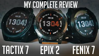 Garmin Fenix 7, Tactix 7 and Epix 2 complete review