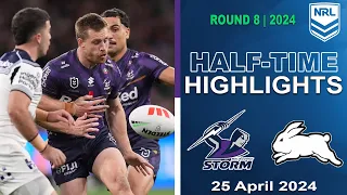 NRL 2024 | Melbourne Storm v South Sydney Rabbitohs | Half-time Highlights