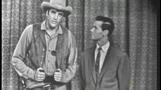 JAMES ARNESS FROM GUNSMOKE. The Johnny Carson Show from 1955.