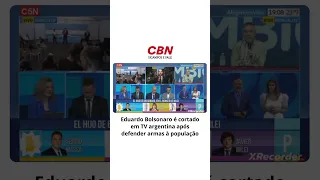 Eduardo Bolsonaro é cortado ao vivo em TV argentina ao defender armas