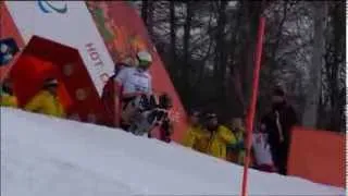 Akira Taniguchi  (1st run) | Men's slalom sitting | Alpine skiing | Sochi 2014 Paralympics