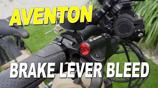 Aventon Aventure: Brake Lever Bleed