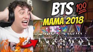 SOUTH AFRICAN REACTS TO BTS MAMA 2018 LIVE PERFORMANCE IN HONG KONG (ENERGY !!!)