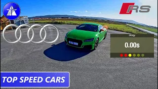 Audi TT RS TOP SPEED DRIVE ON GERMAN AUTOBAHN / Dragy acceleration 0-100/100-200 km/h *HQ SOUND