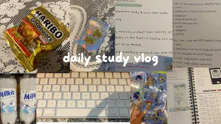 study vlog  highschool life| taking notes| stationary shopping |aesthetic vlog and more