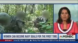 Rep. Tulsi Gabbard on MSNBC discussing first female soldiers to graduate from Army Ranger school