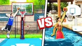 CRAZY 2HYPE Pool + Mini Hoop Dunk Contest! ft. DDG & Randall Twins