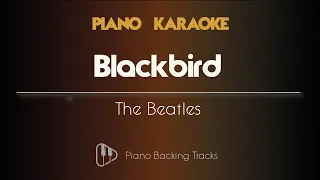 Blackbird - Upper Key - The Beatles (Piano Instrumental Backing Track Karaoke)