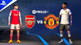 FIFA 23 - Arsenal vs Man United ft. Havertz, Hojlund, Rice - Premier League Match | PS5™ | 4K HDR