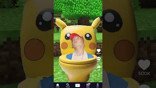 Gamer skibidi toilet in real life! Pokemon Skibidi Toilet vs Rainbow Friends! #funny #skibiditoilet