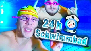 24 STUNDEN im SCHWIMMBAD !!!