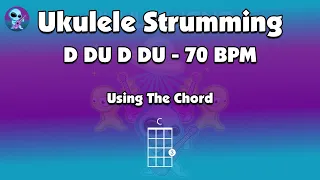 Ukulele Strumming Practice - Play Along #1 70 BPM