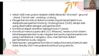 Presentasi PKN Konstitusi Indonesia dan Hak dan Kewajiban Warga Negara dan Negara ll Kelompok 9