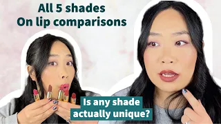 Lisa Eldridge Holiday 2022 ALL 5 Lipsticks Compared