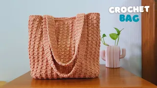 Really Easy Crochet Tote Bag | Crochet Shoulder Bag Super Neat | ViVi Berry Crochet