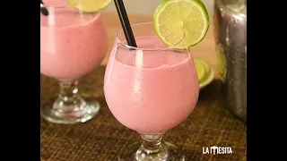 Haciendo Daiquiri con Helado de Frutilla (para disfrutarlo como postre)