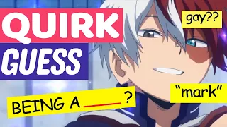 my best non weeb friend guesses/reacts to my hero academia quirks