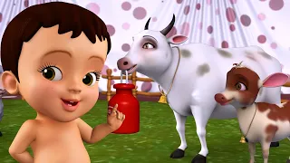 Farm Animals Song - Playing with Animal Toys | Telugu Rhymes for Children | Infobells