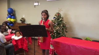 Feliz Navidad (Christmas Song) ... Shaunika Suriya on alto saxophone, UCCC, December 2016, Burnaby