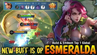 Esmeralda New BUFFED with Brutal Build For Jungler 2024 (MUST TRY) - Build Top 1 Global Esmeralda