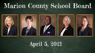 April 5th, 2021 Marion County School Board Work Session