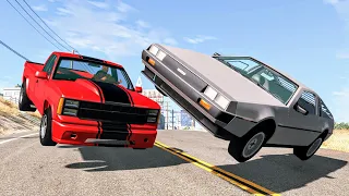 High Speed Traffic Crashes #91 - BeamNG Drive | CrashBoomPunk