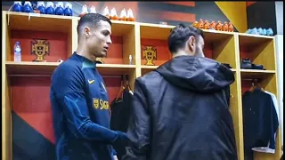 Bruno Fernandez | Akward handshake with Cristiano #football #shorts #ronaldo