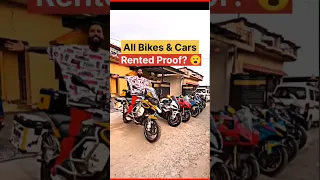 Uk07 Rider - All Bikes and Cars Rented Real Proof? | MotoNBoy #uk07rider #rented #allbike #shorts