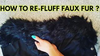 How to Fix Faux Fur Damaged by Washing  #fakefur #howtorepairfauxfur #mattedfur #damagedfur #fixfur