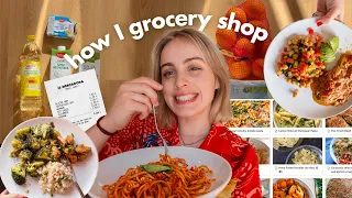 how I grocery shop & cook (using Notion 🍊) as a college student on a budget