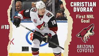 Christian Dvorak #18 (Arizona Coyotes) first NHL goal Nov 3, 2016 (Classic NHL)