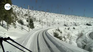 Trať ŽSR 183 Štrbské Pleso - Poprad-Tatry (TEŽ) zima