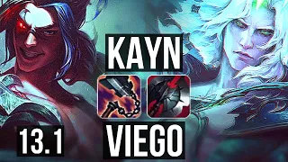 KAYN vs VIEGO (JNG) | 69% winrate, 10/2/7, Legendary, 300+ games | KR Master | 13.1