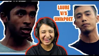 Reacting To LAURE v/s UNIKPOET, [AN EPIC RAPBATTLE] || Raw Barz