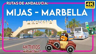 Ruta : Mijas - Marbella - (4K) Driving Virtual Tour Spain 2022