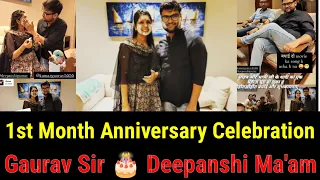 1 Month Anniversary Celebration | Gaurav Sir❤️Deepanshi Ma'am | Kumar Gaurav Sir | Utkarsh Classes