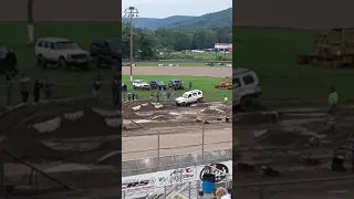 Jeep obstacle course at Mckean county Fairgrounds,  Smethport Pennsylvania