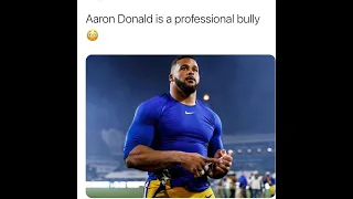 Aaron Donald is a professional bully 😳