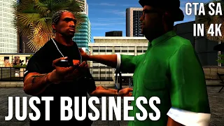 GTA San Andreas Just Business Mission in 4k Best Graphics (Natural Graphics for San Andreas 4)