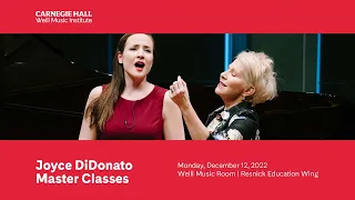 Joyce DiDonato Master Class