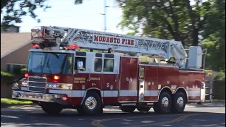 Fire Trucks Respond Code 3 To A Gas Leak!